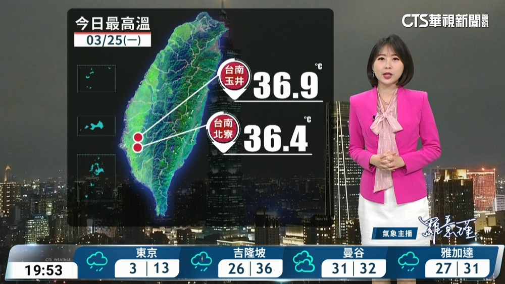 鋒面通過及東北季風增強　北東轉雨轉涼、中南部天氣穩定仍暖