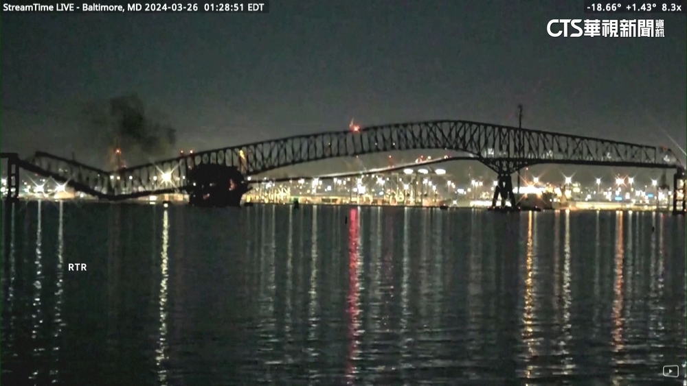 美貨船撞橋管控對話曝　下達交管到橋塌僅1分鐘
