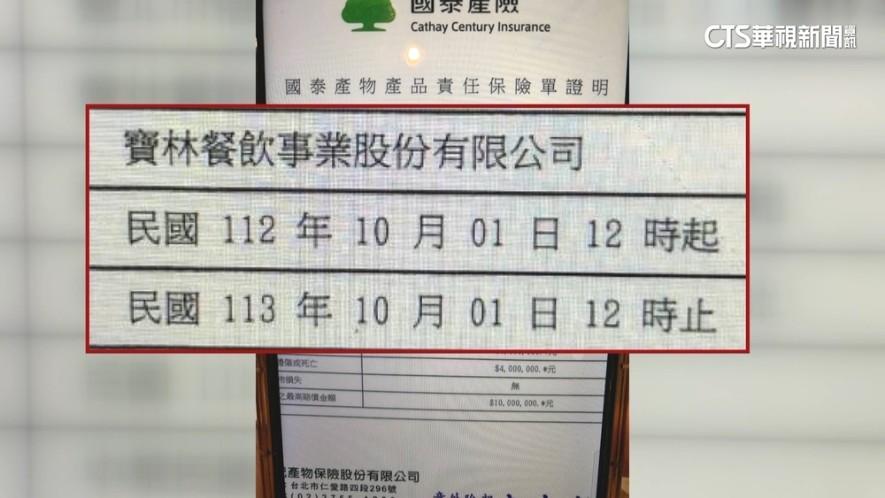 疑食物中毒釀2死！　寶林責任險去年到期恐自扛責任
