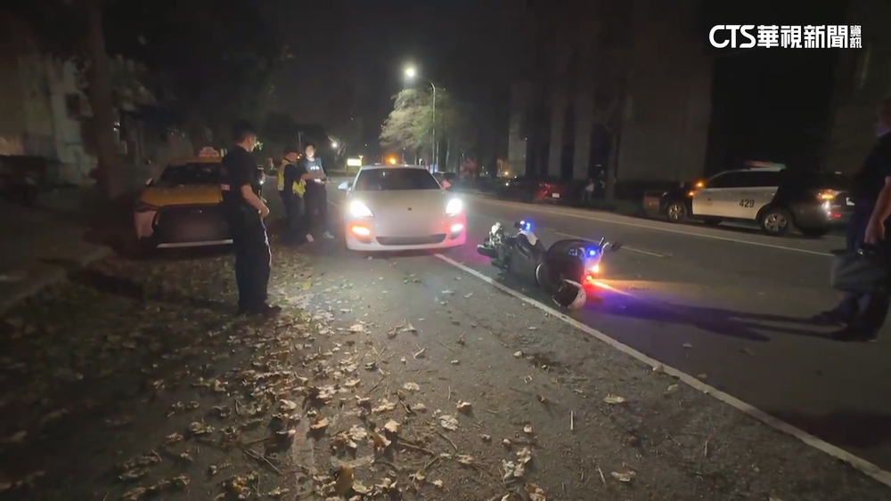 台中酒駕男拒臨檢遭追捕　撞倒警用機車釀1員警傷