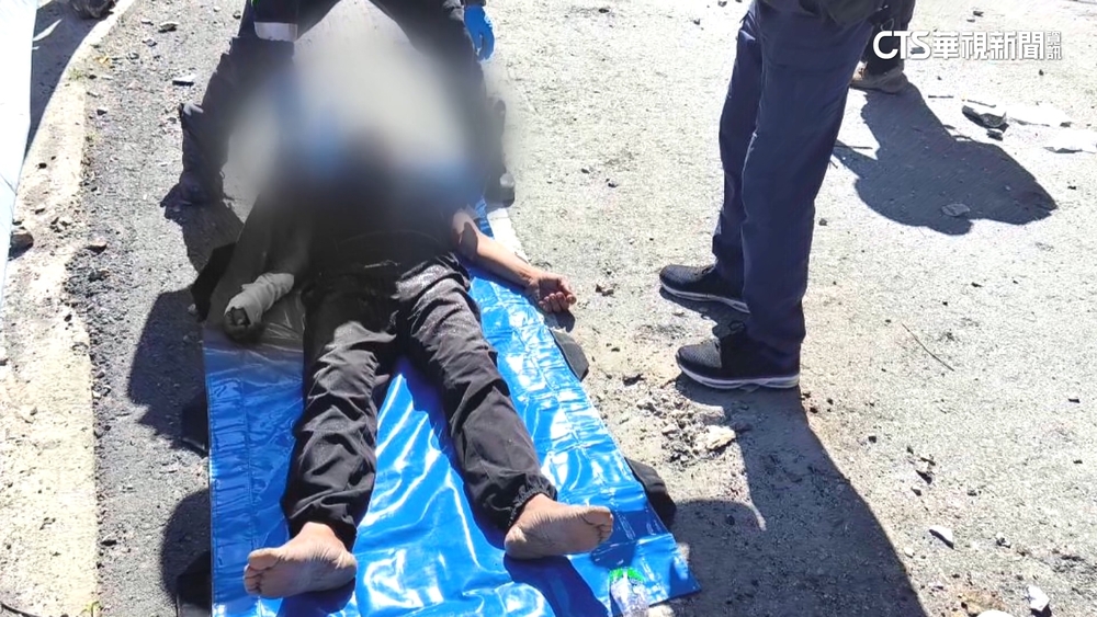 台中谷關落石砸12車！　釀2傷　駕駛滿頭血送醫