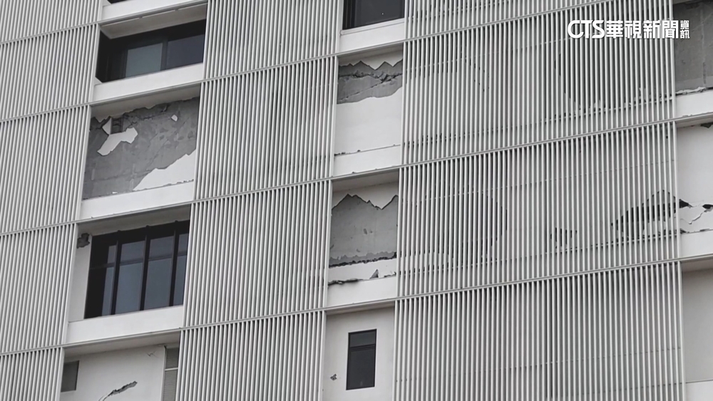 正式營運才4個月！　花蓮潔西艾美酒店外牆龜裂