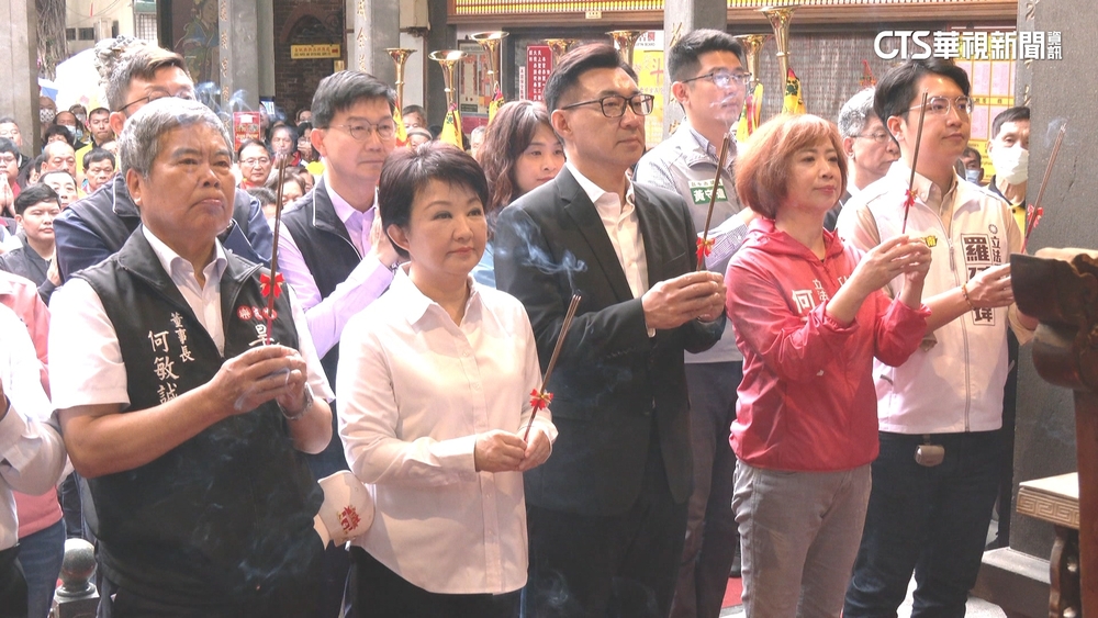 中市長前哨戰？江啟臣.何欣純齊送旱溪媽起駕