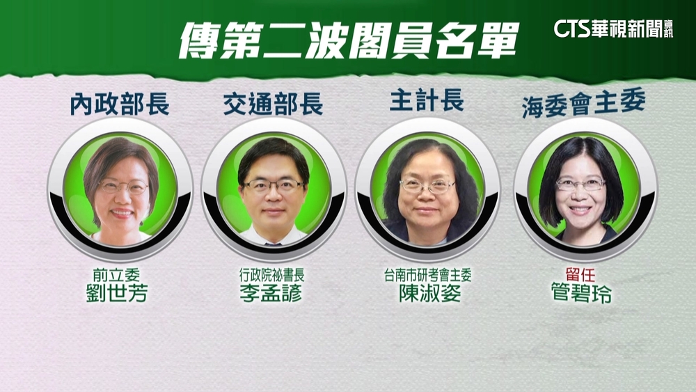 賴內閣曝光！傳劉世芳掌內政部.李孟諺掌交通部