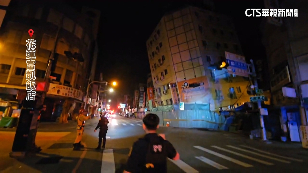 驚悚畫面曝光！富凱飯店遭震垮　大樓傾斜12度