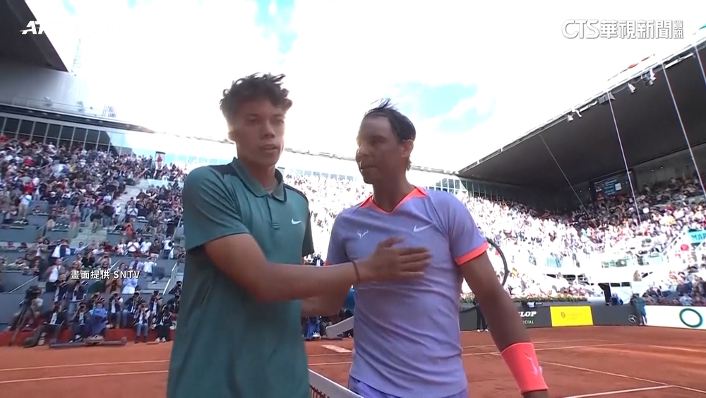 Nadal老師上課！　馬德里以37歲「高齡」淘汰16歲對手