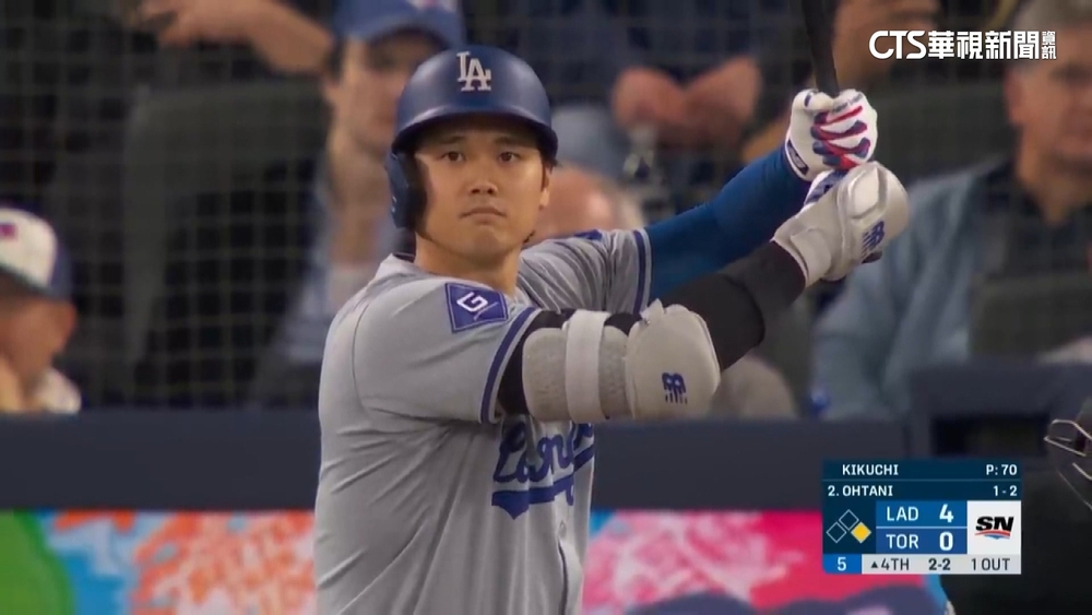 大谷對學長菊池「重擊」！　敲192km超速安打