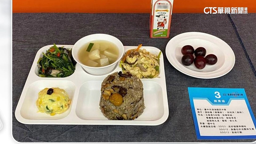 最強營養午餐　筒仔米糕.仙菇莧菜.韭菜魚丸湯超幸福