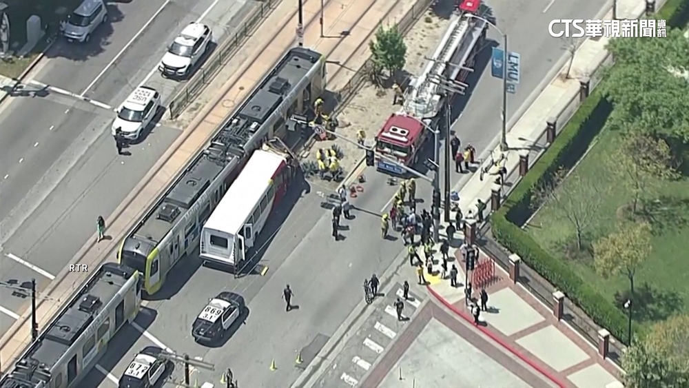 洛杉磯巴士與捷運列車相撞　至少造成55人傷