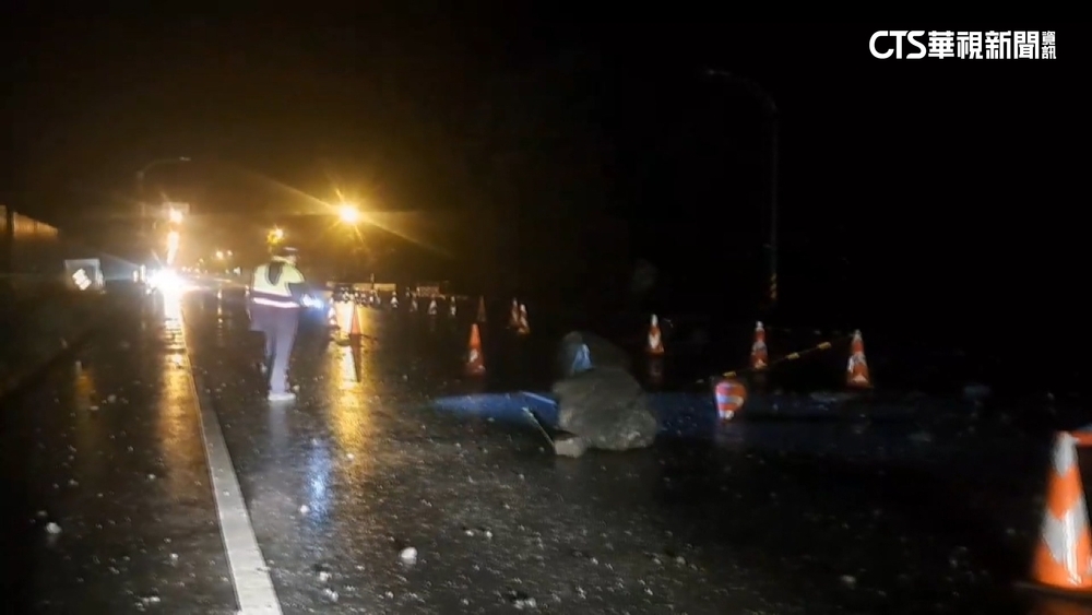 蘇花公路147.7K落石　北上單線雙向通行