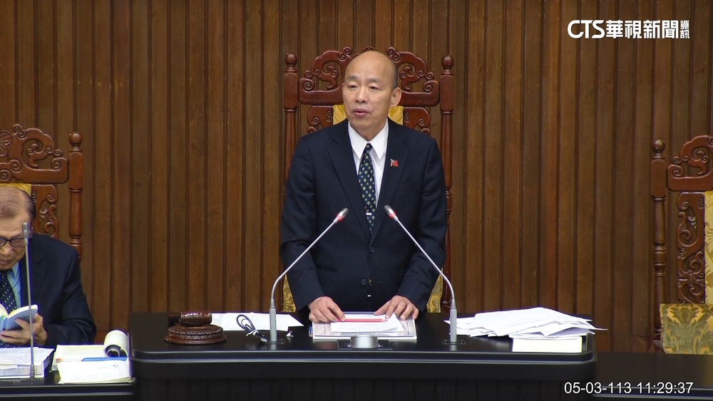 沈伯洋變「沈委洋」　韓國瑜主持院會吃螺絲