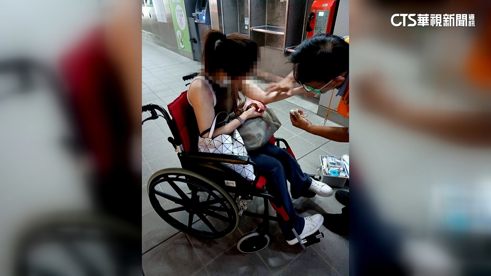 為返家不顧剛車禍　女子帶傷不適強撐搭高鐵
