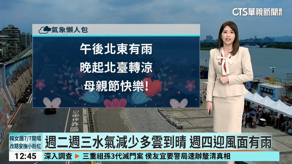母親節變天！　晚起東北季風增強　北台低溫探21度