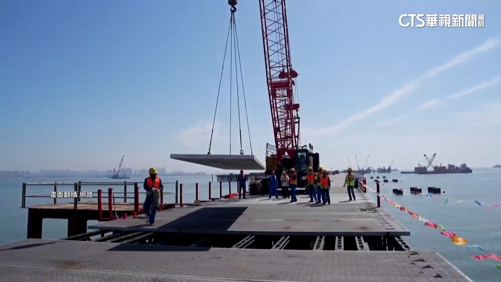 金廈大橋廈門段快完工？　海上棧橋進度「已逾8成」