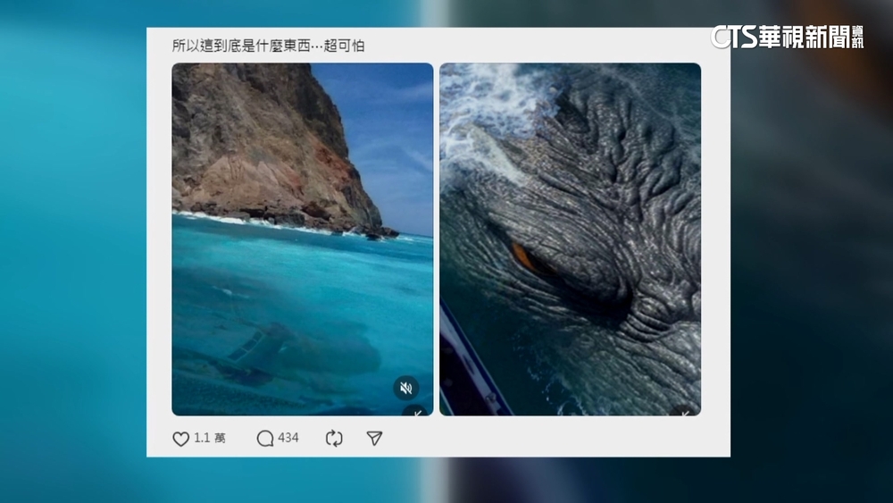 「哥吉拉現身龜山島？」掀熱議　實為3D軟體圖