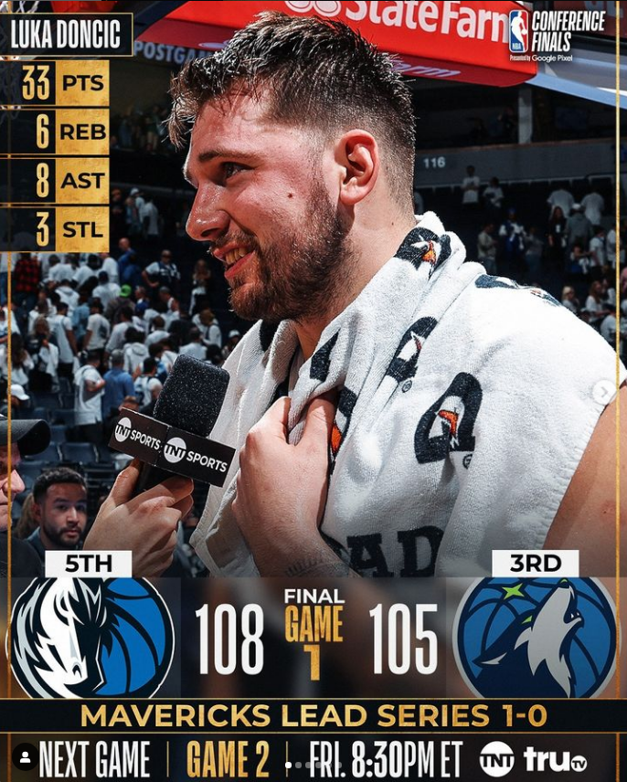 Doncic末節獨攬15分　助獨行俠奪西決首勝