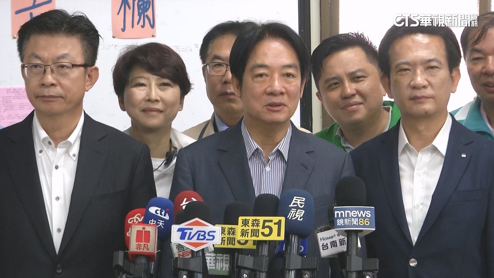 綠營黨公職改選！　賴清德「返鄉台南」投票　人氣高