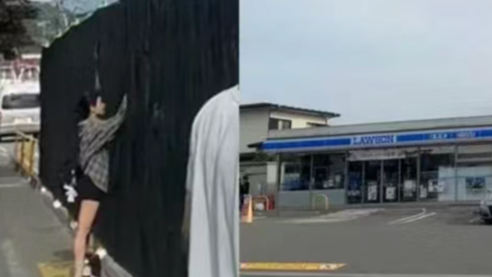 中旅客動手挖「擋富士山黑幕」引熱議　河口湖町長鬆口拆黑幕條件