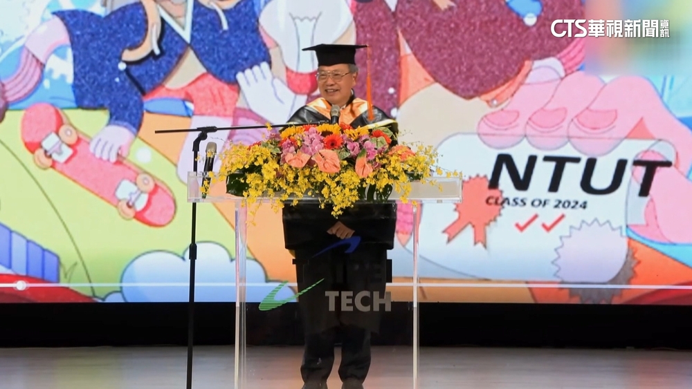 梁見後北科大演講　捐AI伺服器栽培學弟妹