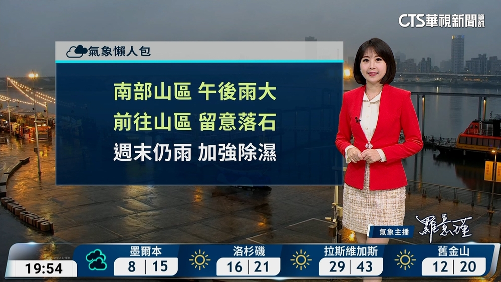 華南雲雨區東移 各地雲多偶陣雨