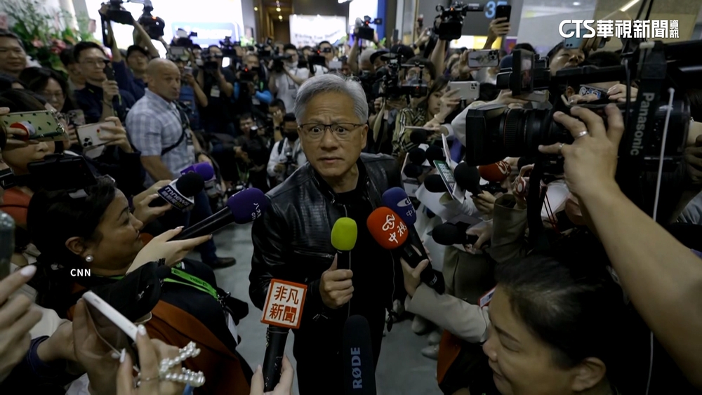 黃仁勳來台掀轟動　CNN：台關注電腦展不甩中軍演