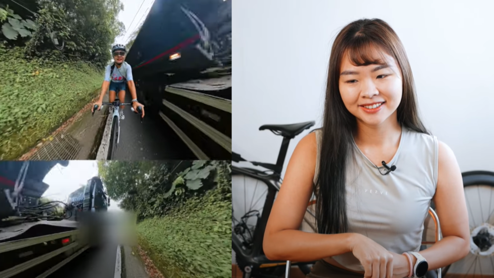 騎公路車遭大車擦撞前翻倒地　運動YTR「伊娃」：差點被收走