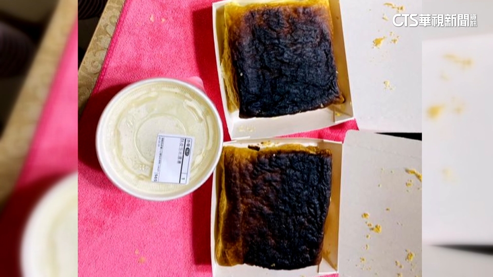 外帶金黃酥皮變「炭烤」！　消費者傻眼　業者致歉