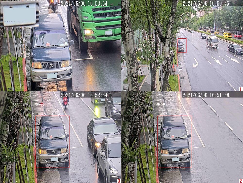  台北大巨蛋7月1日正式啟用科技執法，針對違規停車、併排停車的車輛以科技設備偵測取締。圖／台北市交通警察大隊提供