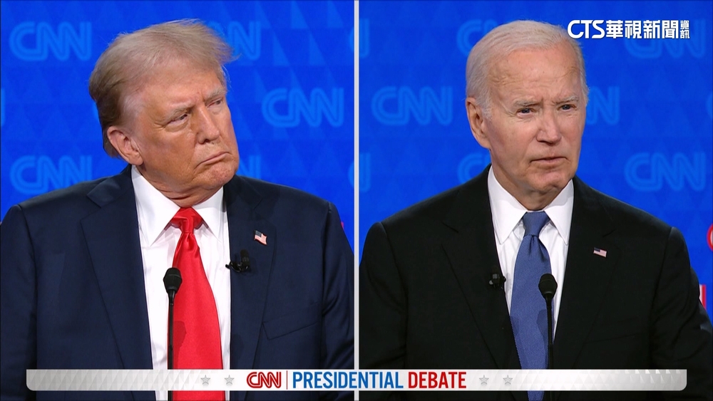 拜登.川普辯論後民調　觀眾認為川普更勝一籌