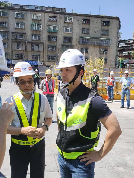 台北市長蔣萬安特別親臨視察，對捷運團隊的辛勤工作表達由衷感謝。圖／台北市捷運工程局提供