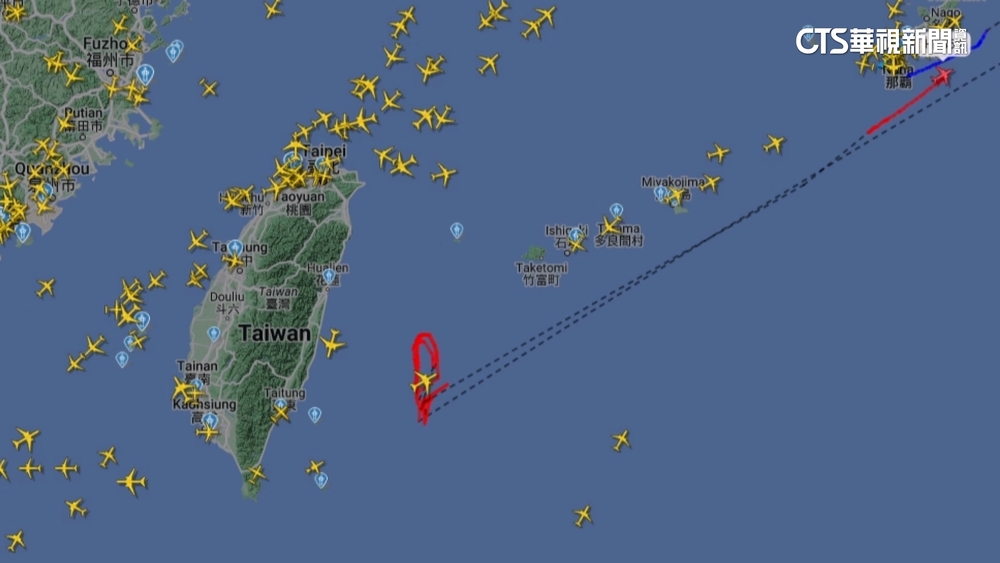 偵測中國潛艦？美無人機那霸出發　繞台東外海