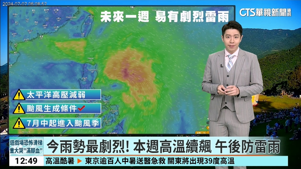 今雨勢最劇烈！　本週高溫續飆　午後防雷雨