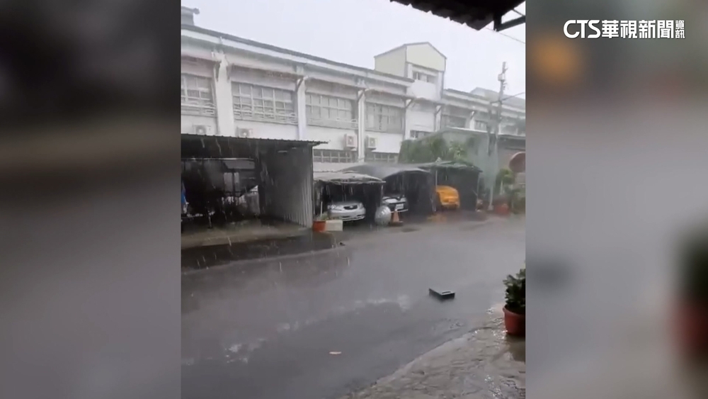 午後變天！草屯大雷雨夾冰雹　澎湖突風雲變色