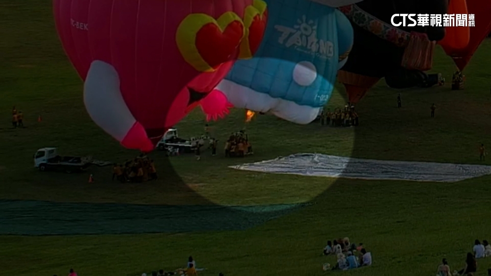 台東熱氣球「Hello　Kitty」燒傷進廠維修　「媽祖」代班