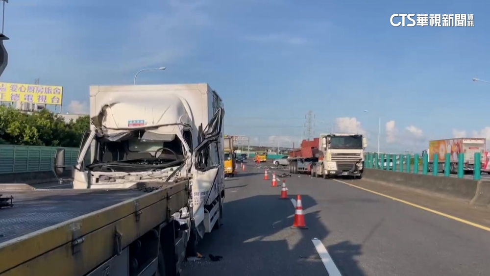 上班遲到了！　國1彰化5車追撞　嚴重回堵8公里