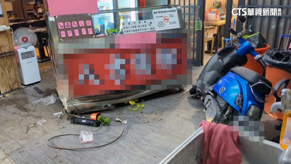 檳榔攤遭衝撞！　女員工傷　駕駛搭接應車逃逸