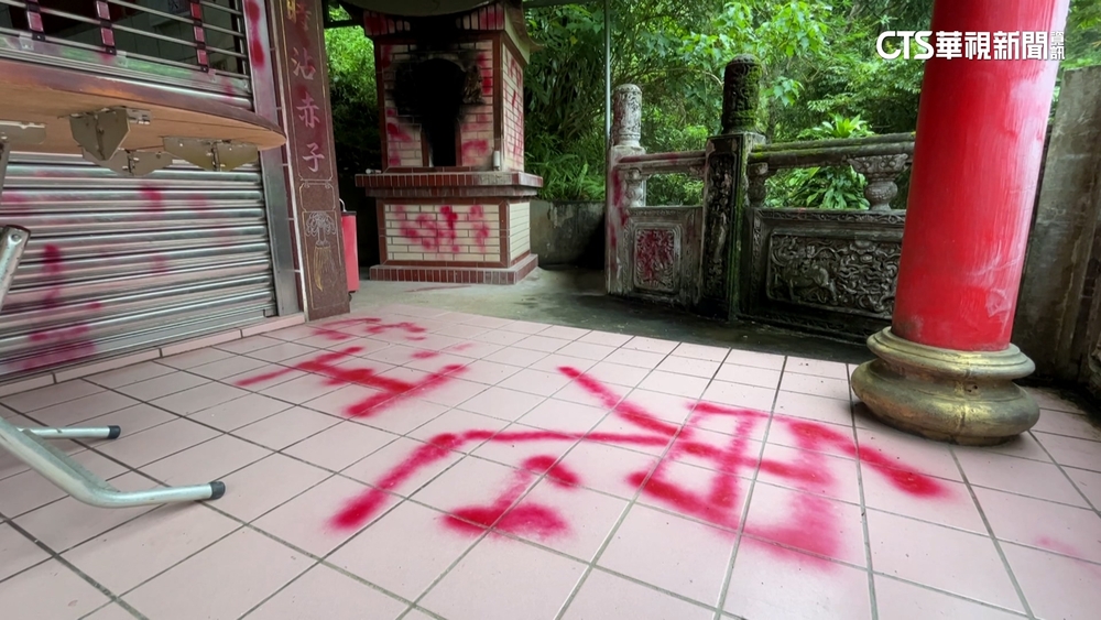 土地公廟屢遭噴漆毀神像　廟方嘆：修繕花上百萬