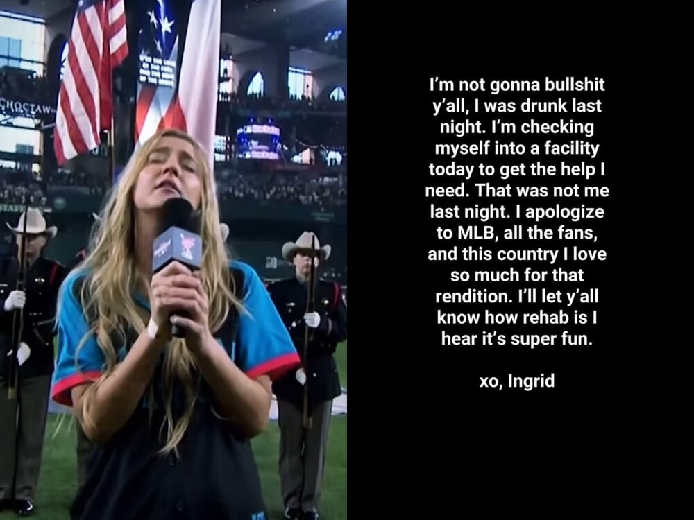 大聯盟演唱美國國歌大走音、破音　美歌手遭譏「耳朵都聽流血了」