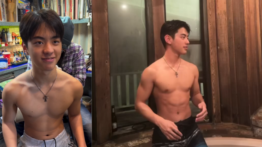 李蒨蓉曬18歲兒刺青畫面　結實身材引網大喊：可多發一點兒子嗎