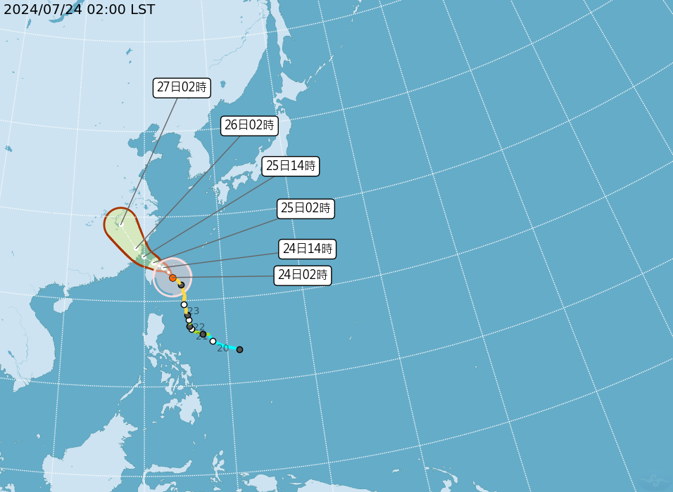 「凱米」颱風暴風圈提早觸地！ 今深夜至明清晨影響劇烈