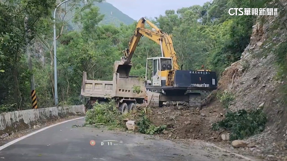 花蓮山崩直擊！落石瀑布狂砸　距民宅僅50米