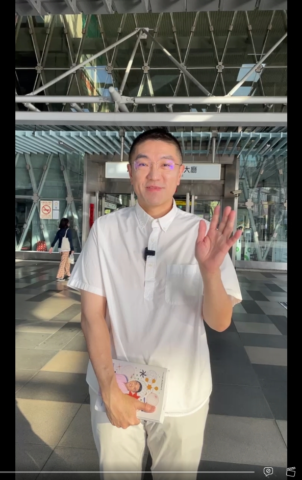 主動出擊反制罷免　謝國樑火車站開直播 親送政策筆記本