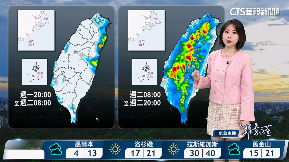 低壓帶影響天氣不穩定　午後西半部注意局部短延時大雨或豪雨