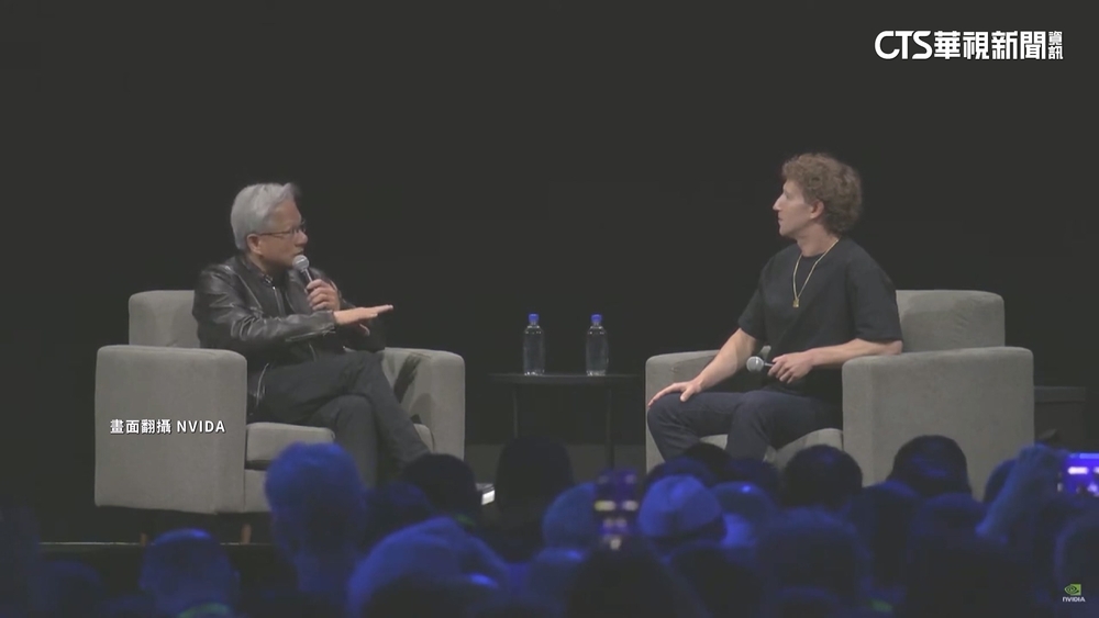 黃仁勳.祖克柏首公開對話　大談AI未來