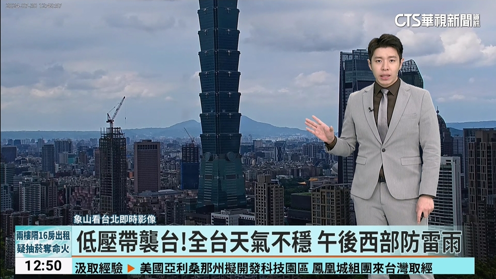 低壓帶襲台！全台天氣不穩 午後西部防雷雨