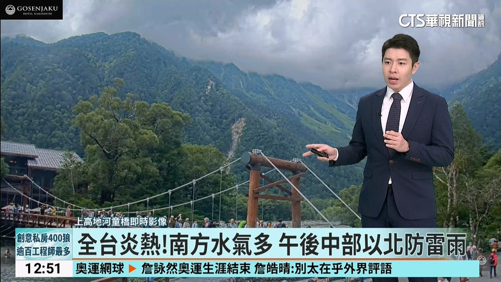 天氣高溫炎熱 午後留意大雨或豪雨