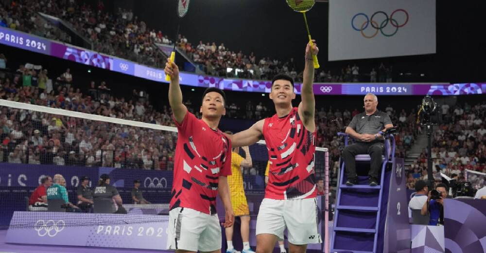 巴黎奧運》麟洋配晉8強 王齊麟「躺著打」照贏：有跟李洋學