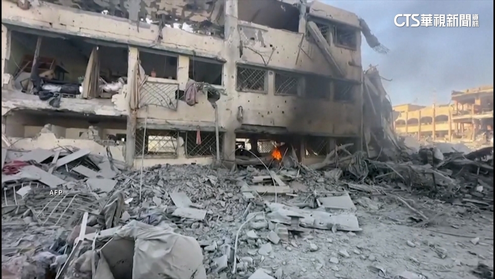 加薩學校遭空襲百死　以軍稱哈瑪斯藏匿
