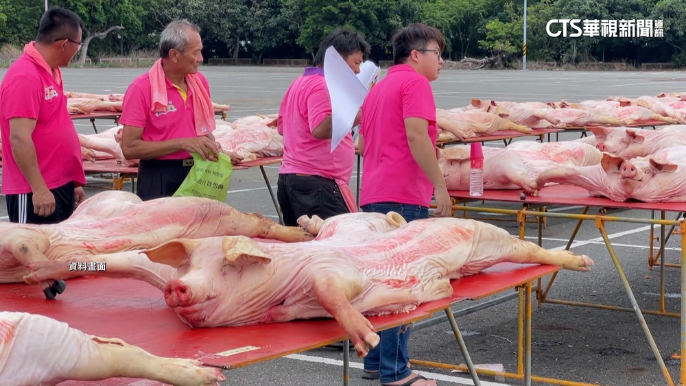 中元普渡豬肉價貴　虎尾「肉山」雞鴨代替豬