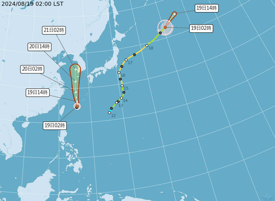 颱風「雲雀」生成路徑曝！ 中南部、澎金馬整日留意雷雨